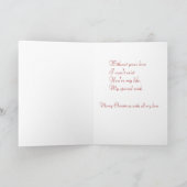 Cartes Pour Fêtes Annuelles À mon mari à Noël (Intérieur)