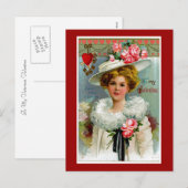 Cartes Pour Fêtes Annuelles À mon Valentine victorien (Devant / Derrière)