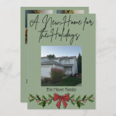 Cartes Pour Fêtes Annuelles A New Home for The Holidays (Devant / Derrière)