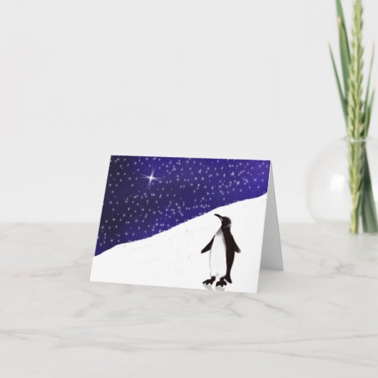 Cartes Pour Fêtes Annuelles A penguin (Devant)