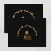 CARTES POUR FÊTES ANNUELLES A QUIET PRAYER FOR CHRISTMAS (Devant / Derrière)