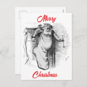 Cartes Pour Fêtes Annuelles A Stocking Full (1879) de Thomas Nast. (Devant / Derrière)
