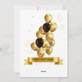 CARTES POUR FÊTES ANNUELLES A STUNNING AND SOPHISTICATED NEW YEAR’S (Dos)