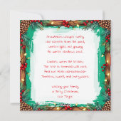 Cartes Pour Fêtes Annuelles A Sweet Old-Fashioned Christmas | Mr and Mrs Claus (Dos)