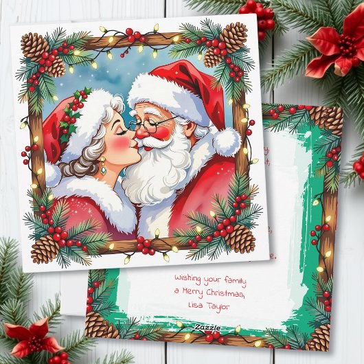 Cartes Pour Fêtes Annuelles A Sweet Old-Fashioned Christmas | Mr and Mrs Claus