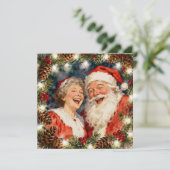 Cartes Pour Fêtes Annuelles A Sweet Old-Fashioned Christmas | Mr and Mrs Claus (Debout devant)