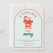Cartes Pour Fêtes Annuelles A Tini Bit Merry Christmas (Devant)