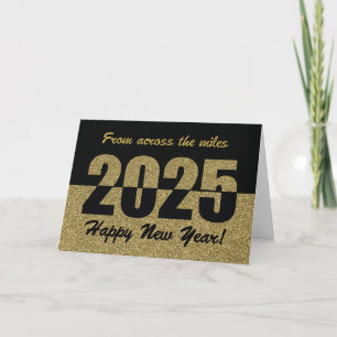 Cartes Pour Fêtes Annuelles À travers les Miles 2020 Bonne année, Parties scin