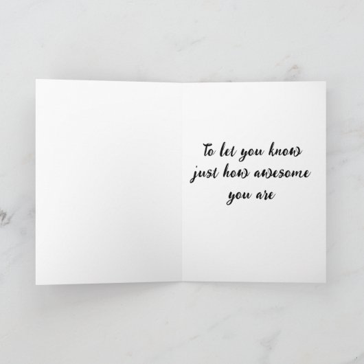 CARTES POUR FÊTES ANNUELLES À UN "ENSEIGNANT INCONTOURNABLE" CE NOËL (Intérieur)