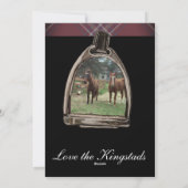 Cartes Pour Fêtes Annuelles a view through the stirrups (Dos)