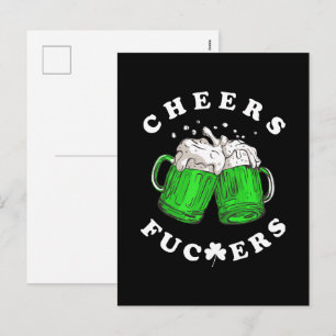 Cartes Pour Fêtes Annuelles À votre santé Saint-Patrick Bière Drôle