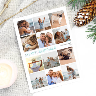 Cartes Pour Fêtes Annuelles A Year to Remember   Year in Review Photo Collage