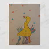 Cartes Pour Fêtes Annuelles #ABC Art par les enfants, Canard de Pâques (Devant)