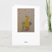 Cartes Pour Fêtes Annuelles #ABC Art par les enfants, Canard de Pâques (Dos)