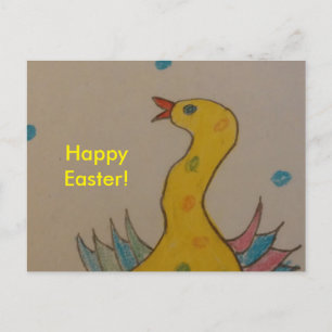 Cartes Pour Fêtes Annuelles #ABC Art par les enfants, Canard de Pâques