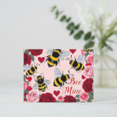 Cartes Pour Fêtes Annuelles Abee Mine Love Buzz Design (Debout devant)