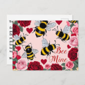 Cartes Pour Fêtes Annuelles Abee Mine Love Buzz Design (Devant / Derrière)