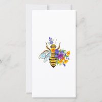 Abeille à fleurs avec plantes sauvages
