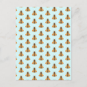 Cartes Pour Fêtes Annuelles Abeille de style antique - Inspiré Vintage