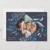 Cartes Pour Fêtes Annuelles Abondant | Aquarelle Botanique Hanoukka Photo (Devant)