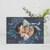 Cartes Pour Fêtes Annuelles Abondant | Aquarelle Botanique Hanoukka Photo (Debout devant)