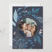 Cartes Pour Fêtes Annuelles Abondant | Aquarelle Botanique Hanoukka Photo (Devant)