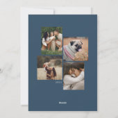 Cartes Pour Fêtes Annuelles Abondant | Aquarelle Botanique Hanoukka Photo (Dos)