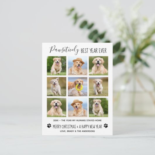 Cartes Pour Fêtes Annuelles Absolument Meilleure Année de Tous les Temps Colla (Debout devant)