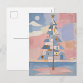 Cartes Pour Fêtes Annuelles Abstract Christmas Geometry (Devant / Derrière)