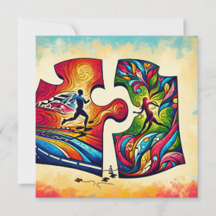 Cartes Pour Fêtes Annuelles Abstrait Couple Couple Coussin Valentine's Gift Ru