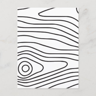 Cartes Pour Fêtes Annuelles Abstrait noir et blanc minimal