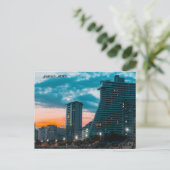 Cartes Pour Fêtes Annuelles Acapulco Mexique Skyline Heure de nuit (Debout devant)