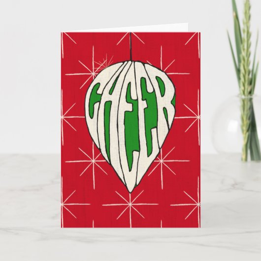 Cartes Pour Fêtes Annuelles Acclamation d'ornement de vacances (Devant)