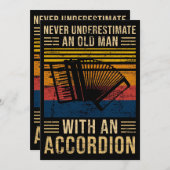 Cartes Pour Fêtes Annuelles Accordéon Sous-estimer (Devant / Derrière)