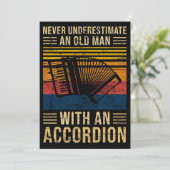 Cartes Pour Fêtes Annuelles Accordéon Sous-estimer (Debout devant)