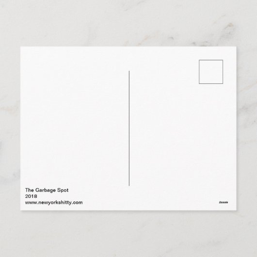 Cartes Pour Fêtes Annuelles Accueil à Greenpoint : La tache de déchets (Dos)