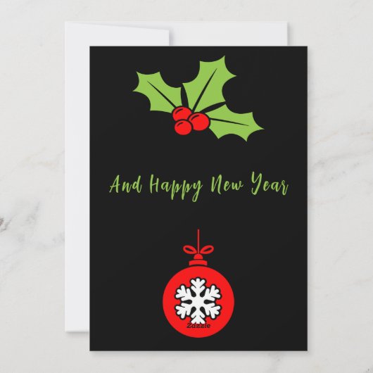 Cartes Pour Fêtes Annuelles Accueil Amélioration Cadeaux de Noël (Dos)