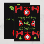 Cartes Pour Fêtes Annuelles Accueil Amélioration Cadeaux de Noël (Devant / Derrière)