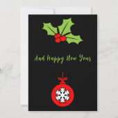 Cartes Pour Fêtes Annuelles Accueil Amélioration Cadeaux de Noël (Dos)