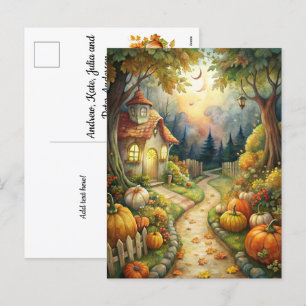 Cartes Pour Fêtes Annuelles Accueil de jardin mystique automne