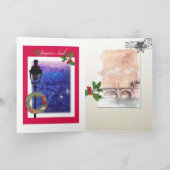 Cartes Pour Fêtes Annuelles Accueil de Noël Eiffel (Intérieur)