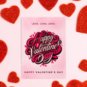 Cartes Pour Fêtes Annuelles Accueil Heureuse Sainte-Valentin personnalisable