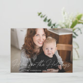 Cartes Pour Fêtes Annuelles Accueil Pour Les Vacances Photo (Debout devant)