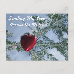 Cartes Pour Fêtes Annuelles Across the Miles Valentine's Day  Heart Holiday Po