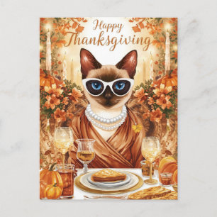 Cartes Pour Fêtes Annuelles Action de grâce avec citrouille et fleur pour amat