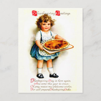 Cartes Pour Fêtes Annuelles Action de grâce vintage