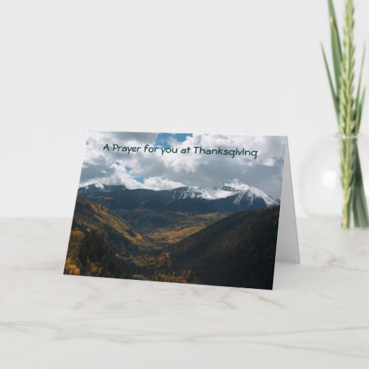 Cartes Pour Fêtes Annuelles Action de grâces (Devant)