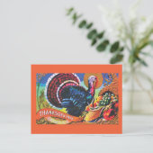 Cartes Pour Fêtes Annuelles Action de grâces abondante (Debout devant)