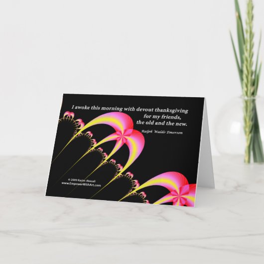 Cartes Pour Fêtes Annuelles Action de grâces pour mes amis (Devant)