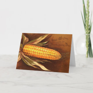 Cartes Pour Fêtes Annuelles Action de grâces vintage